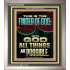 BY THE FINGER OF GOD ALL THINGS ARE POSSIBLE  Décor Art Work  GWVICTOR12304  "14x16"