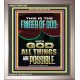 BY THE FINGER OF GOD ALL THINGS ARE POSSIBLE  Décor Art Work  GWVICTOR12304  