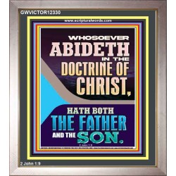 ABIDETH IN THE DOCTRINE OF CHRIST  Custom Christian Artwork Portrait  GWVICTOR12330  