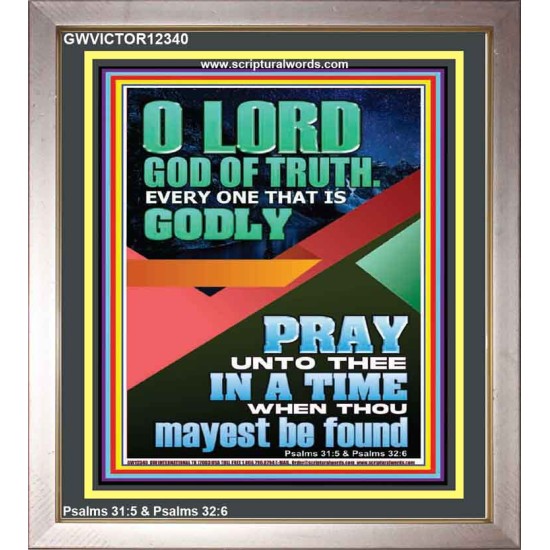 O LORD GOD OF TRUTH  Custom Inspiration Scriptural Art Portrait  GWVICTOR12340  