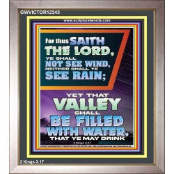 YOUR VALLEY SHALL BE FILLED WITH WATER  Custom Inspiration Bible Verse Portrait  GWVICTOR12343  