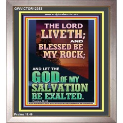 BLESSED BE MY ROCK GOD OF MY SALVATION  Bible Verse for Home Portrait  GWVICTOR12353  "14x16"
