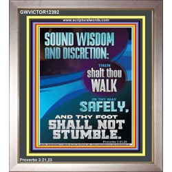 THY FOOT SHALL NOT STUMBLE  Bible Verse for Home Portrait  GWVICTOR12392  "14x16"