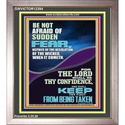 THE LORD SHALL BE THY CONFIDENCE AND KEEP THY FOOT FROM BEING TAKEN  Printable Bible Verse to Portrait  GWVICTOR12394  "14x16"