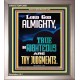 LORD GOD ALMIGHTY TRUE AND RIGHTEOUS ARE THY JUDGMENTS  Ultimate Inspirational Wall Art Portrait  GWVICTOR12661  