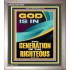 GOD IS IN THE GENERATION OF THE RIGHTEOUS  Ultimate Inspirational Wall Art  Portrait  GWVICTOR12679  "14x16"