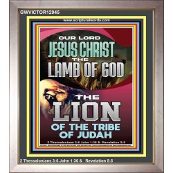 LAMB OF GOD THE LION OF THE TRIBE OF JUDA  Unique Power Bible Portrait  GWVICTOR12945  "14x16"