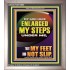 MY GOD HAVE ENLARGED MY STEPS UNDER ME THAT MY FEET DID NOT SLIP  Bible Verse Art Prints  GWVICTOR12998  "14x16"