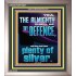THE ALMIGHTY SHALL BE THY DEFENCE AND THOU SHALT HAVE PLENTY OF SILVER  Christian Quote Portrait  GWVICTOR13027  "14x16"
