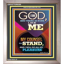 MY COUNSEL SHALL STAND  Ultimate Inspirational Wall Art Portrait  GWVICTOR9386  "14x16"