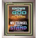 KNOWN UNTO GOD ARE ALL HIS WORKS  Unique Power Bible Portrait  GWVICTOR9388  