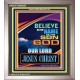 BELIEVE ON THE NAME OF THE SON OF GOD JESUS CHRIST  Ultimate Inspirational Wall Art Portrait  GWVICTOR9395  