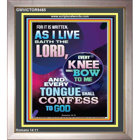 IN JESUS NAME EVERY KNEE SHALL BOW  Unique Scriptural Portrait  GWVICTOR9465  