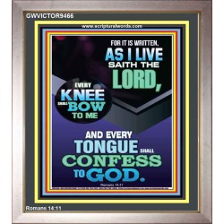 EVERY TONGUE WILL GIVE WORSHIP TO GOD  Unique Power Bible Portrait  GWVICTOR9466  "14x16"