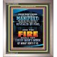 FIRE SHALL TRY EVERY MAN'S WORK  Ultimate Inspirational Wall Art Portrait  GWVICTOR9990  