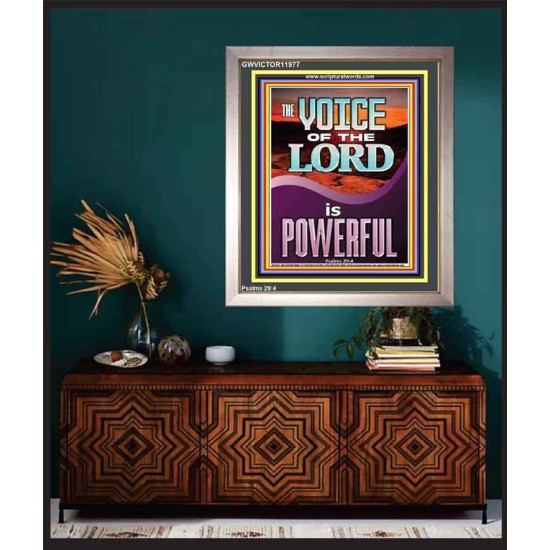 THE VOICE OF THE LORD IS POWERFUL  Scriptures Décor Wall Art  GWVICTOR11977  