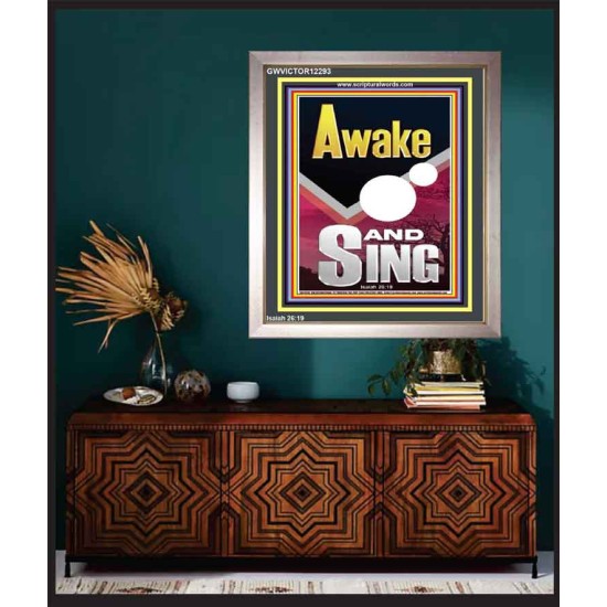 AWAKE AND SING  Bible Verse Portrait  GWVICTOR12293  