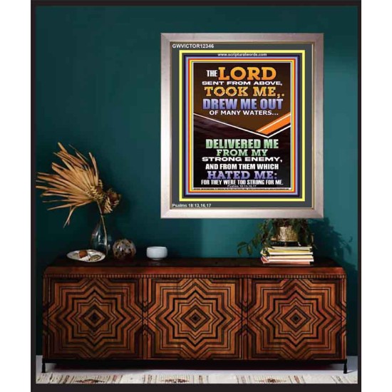 THE LORD DREW ME OUT OF MANY WATERS  New Wall Décor  GWVICTOR12346  