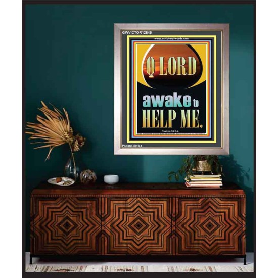 O LORD AWAKE TO HELP ME  Unique Power Bible Portrait  GWVICTOR12645  