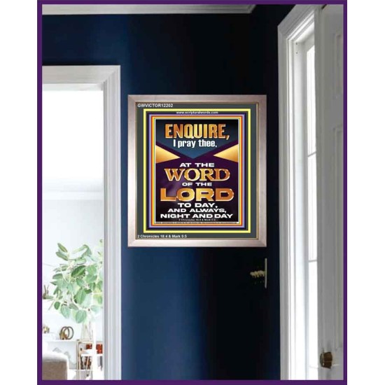 MEDITATE THE WORD OF THE LORD DAY AND NIGHT  Contemporary Christian Wall Art Portrait  GWVICTOR12202  