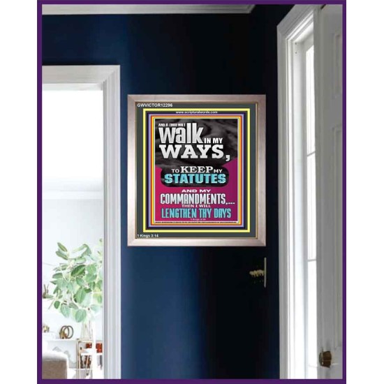 WALK IN MY WAYS AND KEEP MY COMMANDMENTS  Wall & Art Décor  GWVICTOR12296  