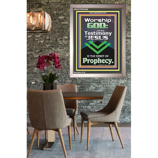 TESTIMONY OF JESUS IS THE SPIRIT OF PROPHECY  Kitchen Wall Décor  GWVICTOR10046  