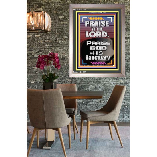 PRAISE GOD IN HIS SANCTUARY  Art & Wall Décor  GWVICTOR10061  
