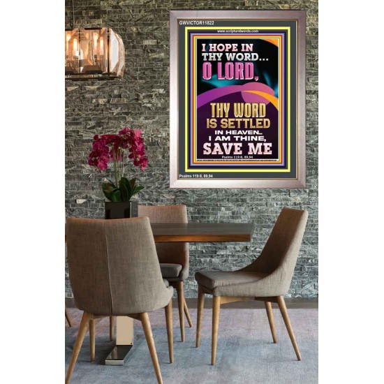 I AM THINE SAVE ME O LORD  Christian Quote Portrait  GWVICTOR11822  