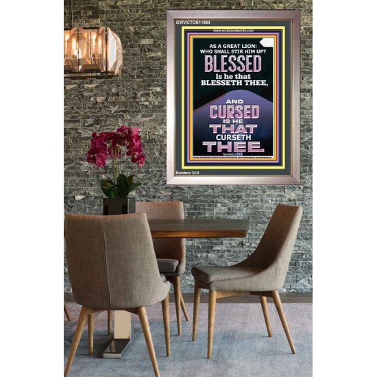 BLESSED IS HE THAT BLESSETH THEE  Encouraging Bible Verse Portrait  GWVICTOR11994  
