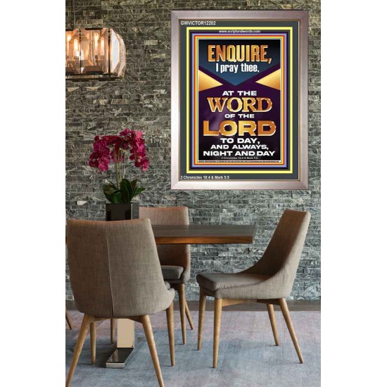 MEDITATE THE WORD OF THE LORD DAY AND NIGHT  Contemporary Christian Wall Art Portrait  GWVICTOR12202  