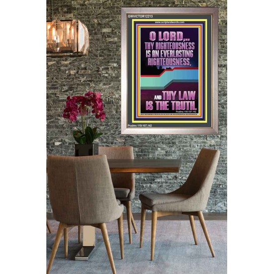 THY LAW IS THE TRUTH O LORD  Religious Wall Art   GWVICTOR12213  