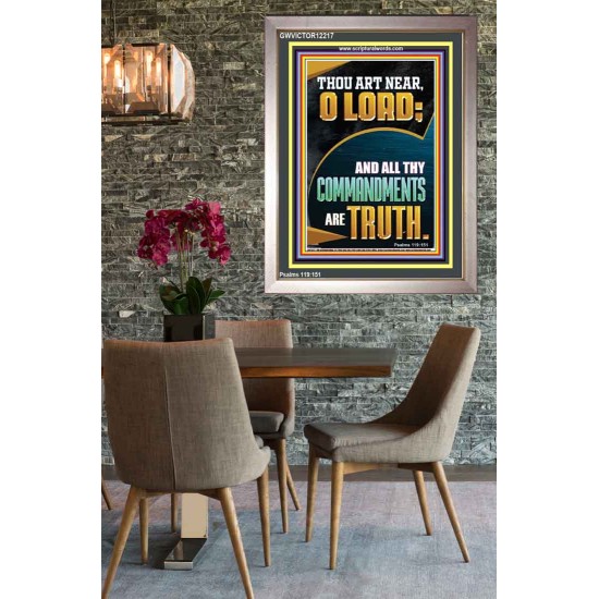 ALL THY COMMANDMENTS ARE TRUTH O LORD  Ultimate Inspirational Wall Art Picture  GWVICTOR12217  