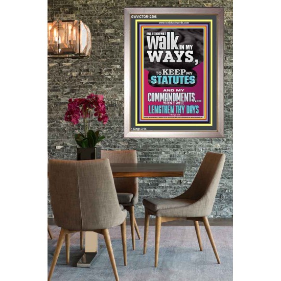 WALK IN MY WAYS AND KEEP MY COMMANDMENTS  Wall & Art Décor  GWVICTOR12296  