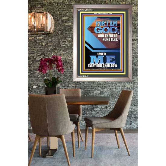 UNTO ME EVERY KNEE SHALL BOW  Custom Wall Scriptural Art  GWVICTOR12312  