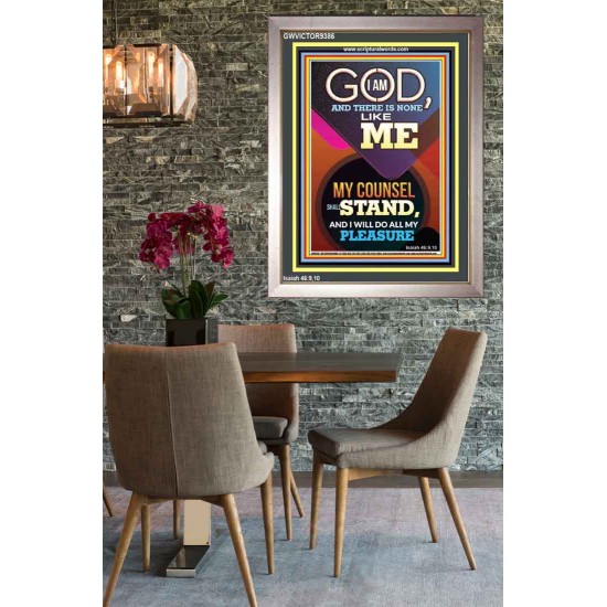 MY COUNSEL SHALL STAND  Ultimate Inspirational Wall Art Portrait  GWVICTOR9386  