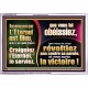Craigniez l'Eternel, le serviez, que vous lui obéissiez, et vous aurez la victoire! Cadre Acrylique Versets bibliques encourageants (GWFREABIDE11576) 