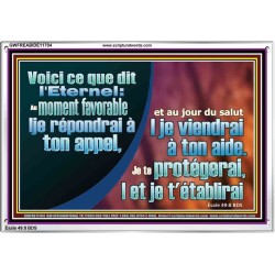 Je te protégerai, |et je t'établirai Cadre acrylique Power Bible unique (GWFREABIDE11704) "24X16"