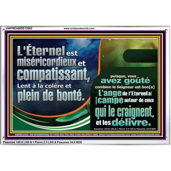 L'ange de l'Eternel[a] |campe autour de ceux qui le craignent, et les délivre. Art et décoration murale Cadre en acrylique (GWFREABIDE12562) 