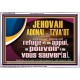 JEHOVAH ADONAI  TZVA'OT le pouvoir |de vous sauver[a]. Verset biblique imprimable sur cadre acrylique (GWFREABIDE12636) 