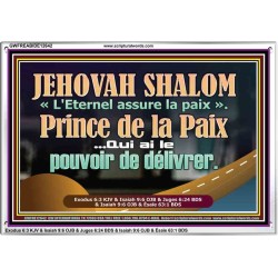 JEHOVAH SHALOM Prince de la Paix Image biblique unique (GWFREABIDE12642) "24X16"