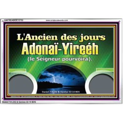 L'Ancien des jours Adonaï-Yireéh (le Seigneur pourvoira) Cadre acrylique d'église (GWFREABIDE12753) 