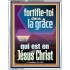 fortifie-toi dans la grâce qui est en Jésus Christ Versets bibliques en cadre acrylique (GWFREABIDE11273) "16X24"