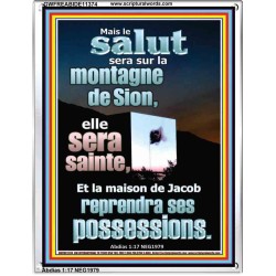 Sur le mont Sion sera la délivrance Image unique de la Bible sur le pouvoir (GWFREABIDE11374) 