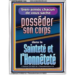 sache posséder son corps dans la Sainteté et l'Honnêteté Cadre acrylique puissance ultime (GWFREABIDE11384) 