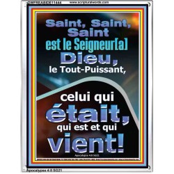 Saint, Saint, Saint est le Seigneur[a] Dieu, le Tout-Puissant, Cadre acrylique Power Bible unique (GWFREABIDE11444) 