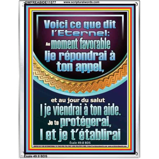 Je te protégerai,|et je t'établirai
  Cadre Acrylique Art & Décoration (GWFREABIDE11577) 