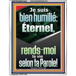 Éternel, rends-moi la vie selon ta Parole! Cadre acrylique puissance ultime (GWFREABIDE12443) 