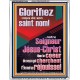 Glorifiez-vous de son saint nom! notre Seigneur Jésus-Christ Impressions artistiques de versets bibliques (GWFREABIDE12484) 