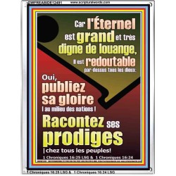 Racontez ses prodiges |chez tous les peuples! Cadre acrylique versets bibliques (GWFREABIDE12491) 