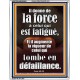 Il donne de la force à celui qui est fatigué, Cadre acrylique scriptural unique (GWFREABIDE9621) 